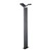 Nova Luce Park - poteau de jardin - 12 x 22 x 80 cm - 2 x 6W LED incl. - IP54 - gris foncé