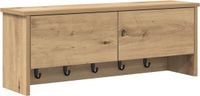 vidaXL Wandkapstok eiken ambachtelijk 80 x 20 x 30 cm