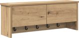 vidaXL Wandkapstok eiken ambachtelijk 80 x 20 x 30 cm