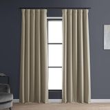 HPD Half Price Drapes Solide thermisch geïsoleerde verduisterende gordijnen voor slaapkamer 96 inch lang gordijn (1 paneel) kenmerkende verduisterende linnen gordijnen voor woonkamer, 50 W x 96 l,