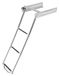 Échelle de yacht et d'embarcation Échelle d'embarcation pliable - Acier inoxydable 304 - Capacité de charge : 300 kg - Pliée : 25,5 x 43,3 cm - Argent