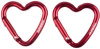 Munkees Mousqueton Cœur 3,8 cm Rouge 2 pièces