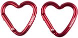 Munkees Mousqueton Cœur 3,8 cm Rouge 2 pièces