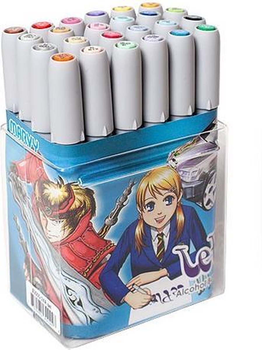 Marvy Uchida Le Plume Alcohol Marker Set 24 stuks