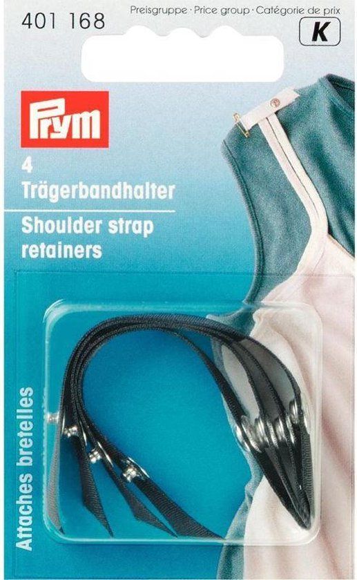 Prym schouderbandhouders Zwart - 4 stuks