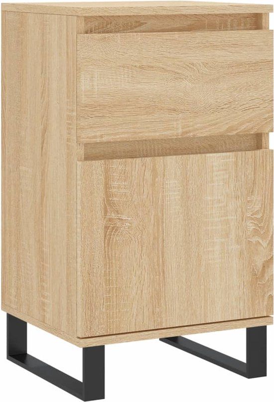 vidaXL Dressoir 40x35x70 cm Bewerkt Hout Sonoma Eikenkleurig