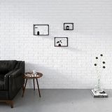 Homemania Set van 3 boksplanken, zwart van metaal, 40 x 13 x 25 cm