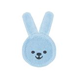 MAM Oral Care Rabbit voor de eerste mondverzorging van baby's, gebitsverzorging met zacht microvezelmateriaal, baby's wennen zo aan dagelijkse mondverzorging, 0+ maanden, blauw
