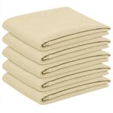 vidaXL Tafelkleed Rond Crèmewit Ø 140 cm Polyester