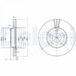 DELPHI Disques de frein pour VOLKSWAGEN Passat (Ref: BG3199)