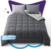 Slaapspeciaal Candas Import Export Slaapspeciaal Eazydekbed Supersoft Grijs/Antraciet - 240x220 cm