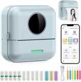 Ilona Mini printer voor mobiel - Pocket printer - Premium Mini Fotoprinter - Draagbare Smartphone Printer - Mobiele fotoprinter - Sticker printer - Groen