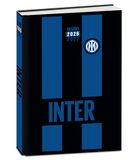 Seven Datato Inter Standard Schooldagboek 12 maanden, zwart lichtblauw, omslag strepen, officieel product, rugzakaccessoires, jongens
