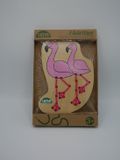 Lena borduren zonder naald, flamingo