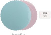 Dekora Cake Board dubbelzijdig roze/blauw 25 cm