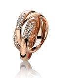 Orphelia Damen zilver, verguld Brillantschliff Zirkonia