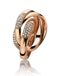 Orphelia Damen zilver, verguld Brillantschliff Zirkonia