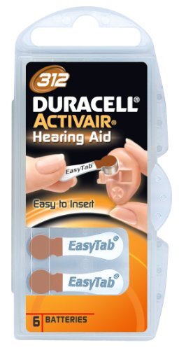 Duracell DC-312 Activair gehoorapparaat batterijen (type: 312, verpakking van 60)