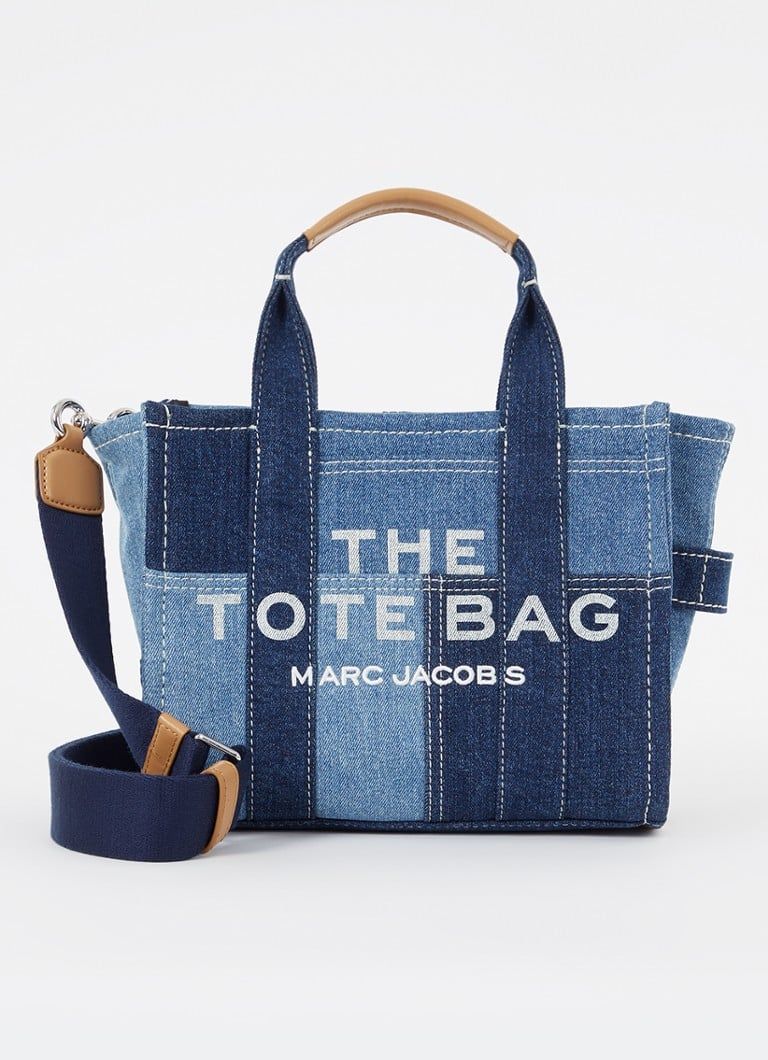 Marc Jacobs The Small Tote Denim Handbag with Logo