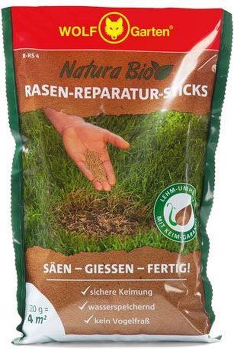 WOLF-Garten R-RS 4 Natura Bio gazonreparatiesticks zaden Geschikt voor 4 m²