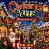 Christmas Village: 40 Places to Visit and Color: A Festive Coloring Book for Adults and Teens Featuring 40 Cozy Shops, Magical Winter Scenes, Santa, Elves, Reindeer and Holiday Cheer