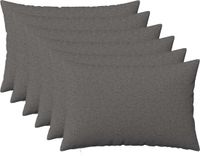 vidaXL Kussensloop Lichtgrijs Katoensatijn 40 x 60 cm (6 stuks)
