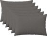 vidaXL Kussensloop Lichtgrijs Katoensatijn 40 x 60 cm (6 stuks)