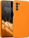 kwmobile telefoonhoesje geschikt voor Motorola Moto G52 / Moto G82 5G - Hoesje met siliconen coating - Smartphone case in fruitig oranje