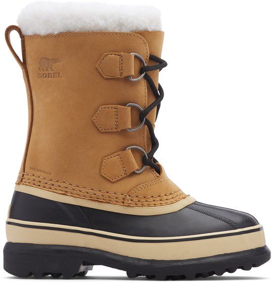 Sorel YOUTH CARIBOU™ WP Youth Unisex Snowboots - Buff - Maat 36