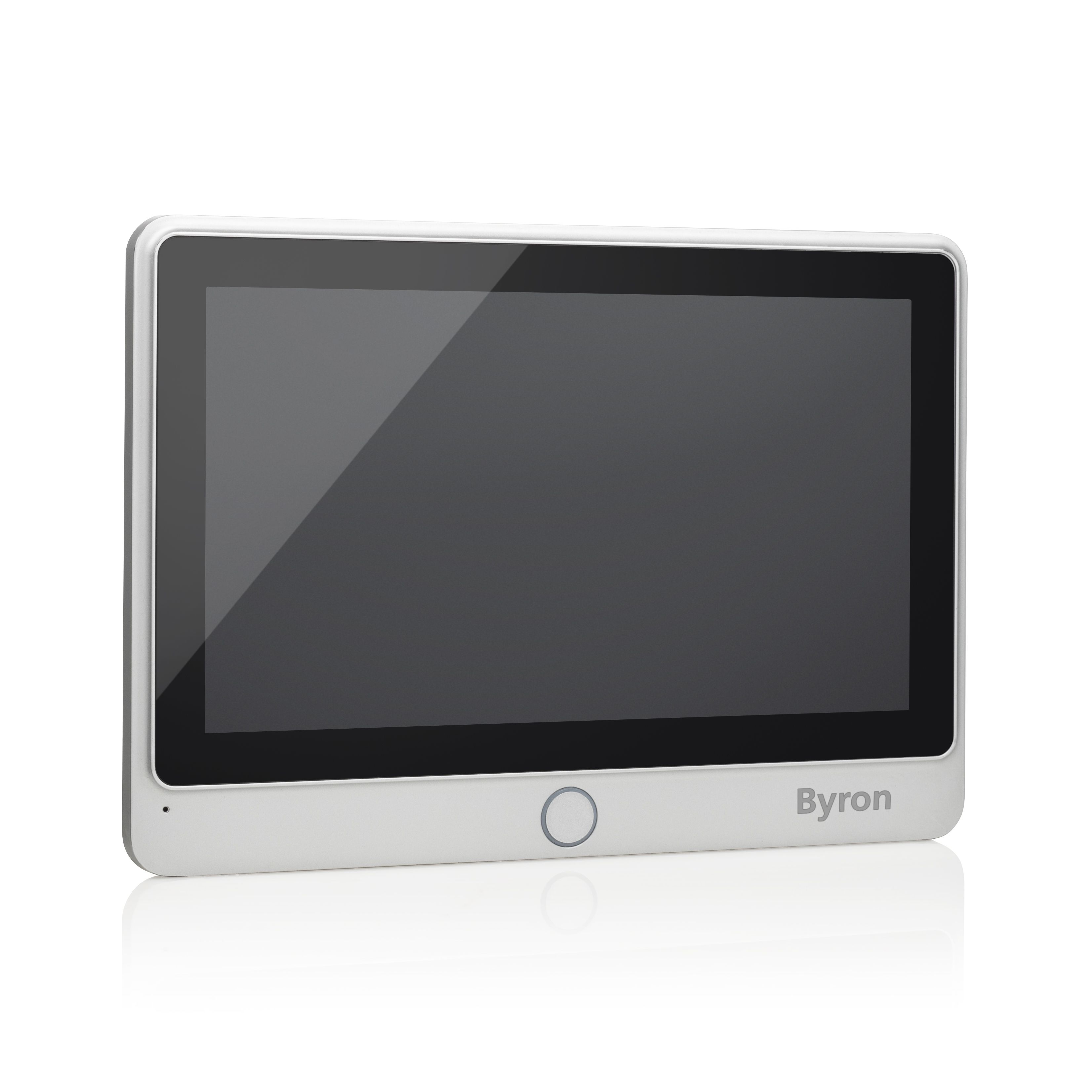 Byron DIC-24102 Wired Video Doorphone Expansion Set - 7" Touchscreen, Wired, Aluminium/Black