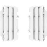 POLISPORT 8472500003 Radiatorroosterset van robuust en duurzaam polypropyleen zonder hardware, compatibel met Kawasaki motorfietsen in de kleur wit
