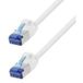 LogiLink CP5081S Câble patch RJ45 CAT 6a S/FTP 7,50 m Blanc ignifuge, sans halogène 1 pc.