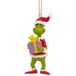 Kurt S. Adler The Grinch kersthanger cadeau 10cm