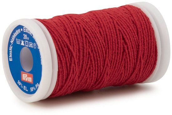Prym Elastisch naaigaren 0,5 mm rood 20 m