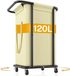 Merkloos Waswagen - Met Afneembare Zeildoek Tas & Robuust Metalen Frame - Voor Badkamer, Wasruimte & Slaapkamer - Beige