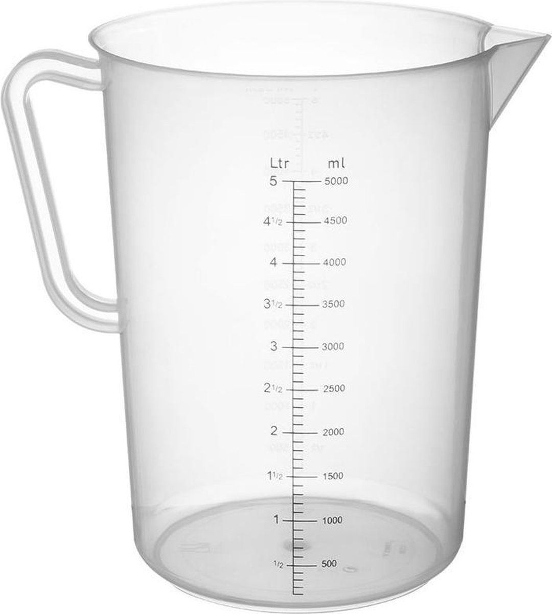 Hendi Maatbeker - 5 liter - kunststof
