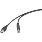 Renkforce RF-6830428 Câble USB USB 2.0 Connecteur USB-A, Connecteur USB-B 2,00 m Noir