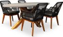 BUITEN living Livorno/Seville dining tuinset 5-delig