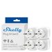 Shelly Plug M Gen3 Wit - Slimme Wi-Fi Stekker met Real-Time Energiemeting, Ondersteunt Matter en Bluetooth, 13A 3000W Schuko Plug, Werkt met Alexa Google en Apple Home, Geen Hub Vereist (4 Stuks)
