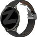 Bandz Bracelet cuir 'D-Type' Huawei Watch GT 2 - 42mm (noir)