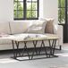 Maison Exclusive - Table basse chêne Sonoma, 100 x 50 x 40 cm, multiplex et métal