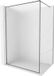 Mexen Kioto-XF paroi de douche Walk-in avec cadre 130 x 202 cm, verre dépoli 10 mm, gun metal