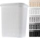 KADAX Panier à linge, 50L, Blanc