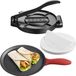 Vevor Tortilla Press Taco Chapati Maker Deegmaker met Handvat 25cm Grijs Ijzer