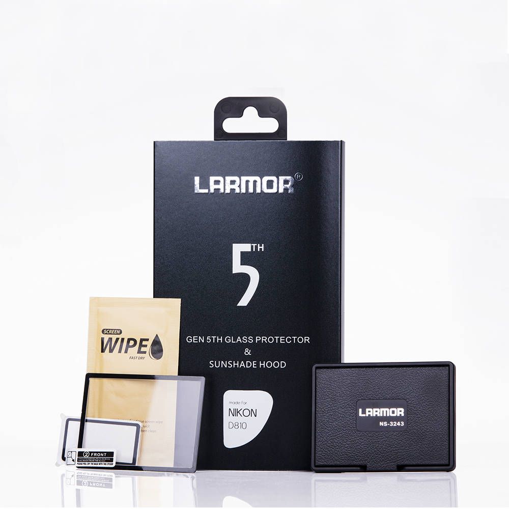 Larmor V screenprotector Fujifilm GFX-50S/GFX-50R Screen + Shade - 6970990940393