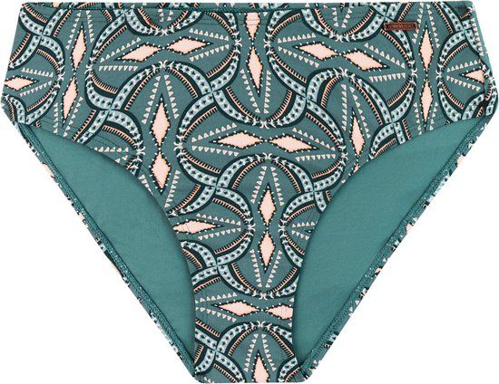 Protest MIXCelebes Bikini Broekje Dames Hoge Taille Groen M/38