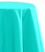 Merkloos Stof Tafelkleed rond - D180 cm - turquoise