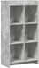 vidaXL Boekenkast Betongrijs Bewerkt hout 111 x 30 x 111 cm