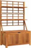 vidaXL Opbergbox met latwerk 99x50x160 cm massief acaciahout