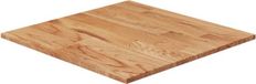 vidaXL Tafelblad vierkant 50x50x1,5cm massief eiken lichtbruin